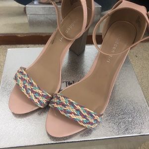 Chunky Open Toe Heels